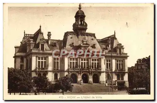 Cartes postales Vichy L&#39Hotel de Ville