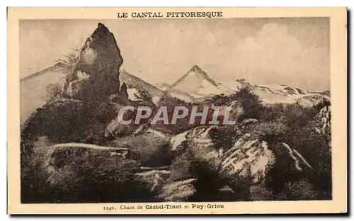 Cartes postales Chaos de Castel Tinet et Puy Griou