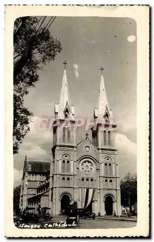 Cartes postales Cathedrale Saigon Indochine 1955 Vietnam