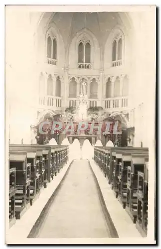 CARTE PHOTO Eglise Autel