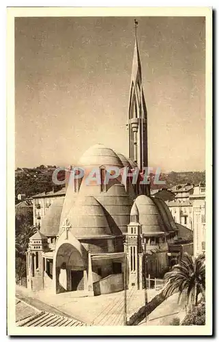 Ansichtskarte AK Cote d&#39Azur Artistique Nice Exterieur de I&#39eglise Sainte Jeanne d&#39arc