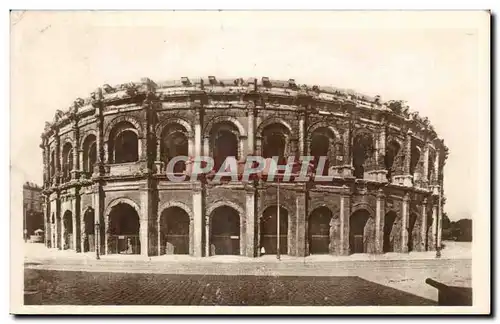 Ansichtskarte AK Nimes Les Arenes Cote Ouest