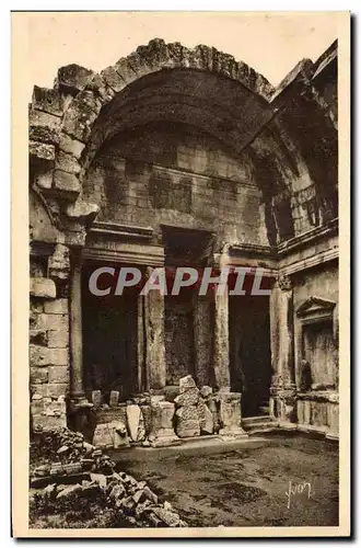 Ansichtskarte AK Nimes Jardin de la Fontaine L&#39Interieur du Temple de Diane