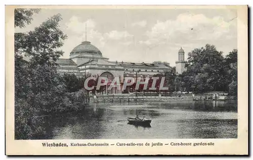 Cartes postales Wiesbaden Kaurhaus Gartenseite Cure salle vue de jardin Cure house garden site