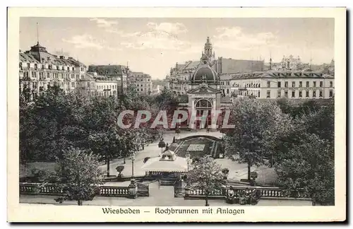 Ansichtskarte AK Wiesbaden Hochbrunnen mit Anlagen