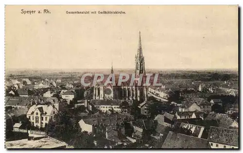 Cartes postales Speyer Gesamtanslcht mig Gedachtniskirche