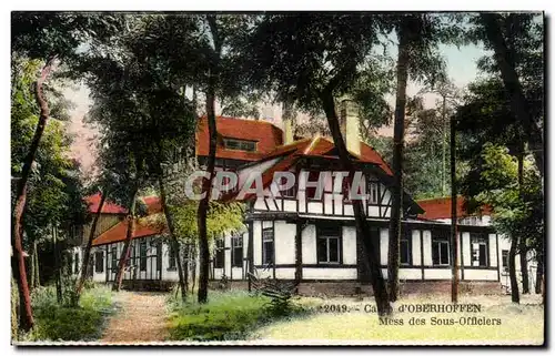 Cartes postales Camp d'Oberhoffen Mess des Sous Officiers Militaria