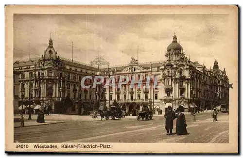 Cartes postales Wiesbaden Kaiser Friedrich Platz