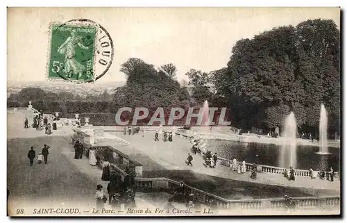 Cartes postales Saint Cloud Le parc Bassin du Fer a Cheval