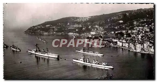 Cartes postales La Cote D&#39Azur Villefranche sur Mer La Rade et I&#39Escadre Bateaux