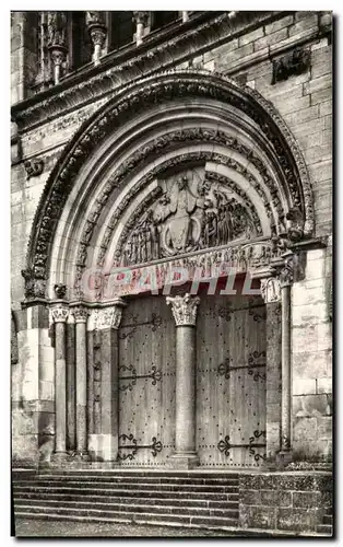 Cartes postales Vezelay Basilique de la Madeleine Portail exterieur