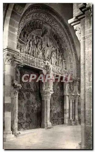 Cartes postales Vezelay Basilique de la Madeleine Portail Interieur du Narthex