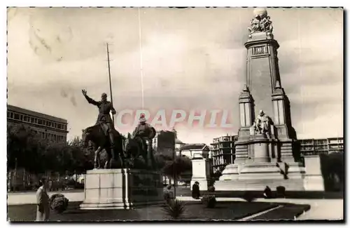 Cartes postales Madrid Plaza de Espan Monument Cervantes