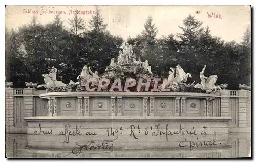 Cartes postales Schloss Schonbrunn Neptungrotte Wien