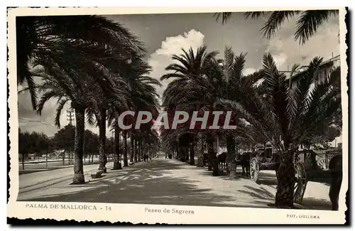 Cartes postales Palma de Mallorca Paseo de SAgrera