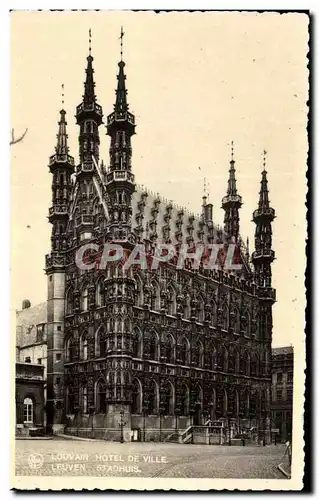 Cartes postales Louvain Hotel de ville