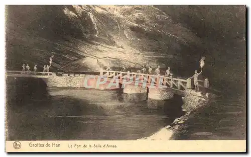 Cartes postales Grottes de Han Le Pont de la Salle d'Armes
