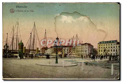 Cartes postales Ostende L&#39Entree de la Ville