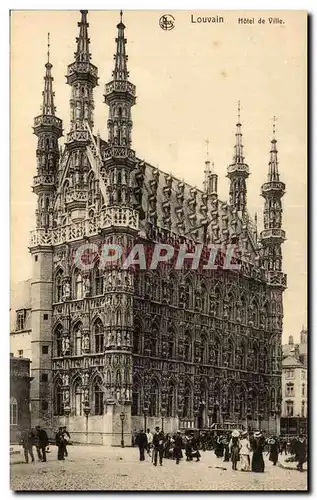 Cartes postales Louvain Hotel de Ville