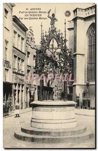 Cartes postales Anvers Puit de quinten Matsys