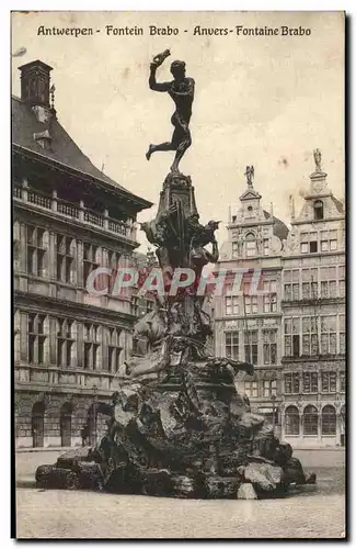 Cartes postales Anvers Fontaine Brabo