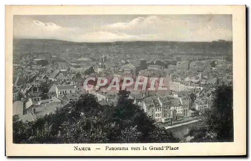 Cartes postales Namur panorama vers la Grand Place