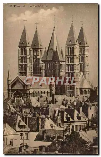 Cartes postales Tournai La Catbedrale