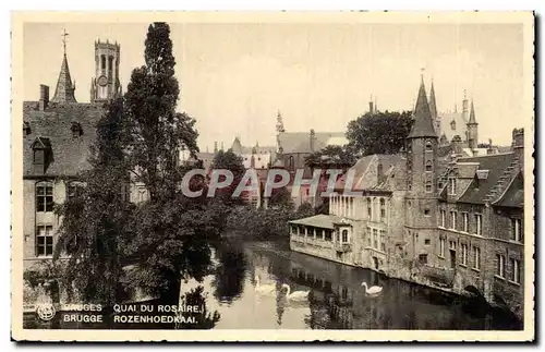 Cartes postales Bruges Quai Du Rosaire Brugge Rozenhoedkaai