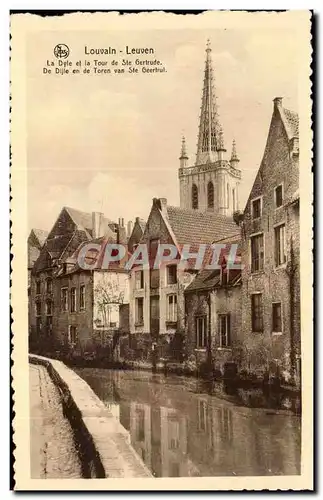 Cartes postales Louvain Leuven La Dyle Et La Tour De Ste Gertrude