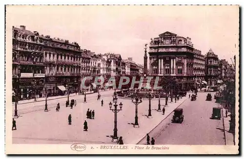 Cartes postales Bruxelles Place De Brouckere