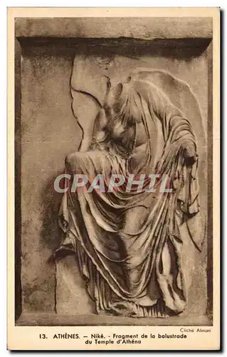 Cartes postales Athenes Nike Fragment De La Balustrade Du Temple D'athena Grece Greece
