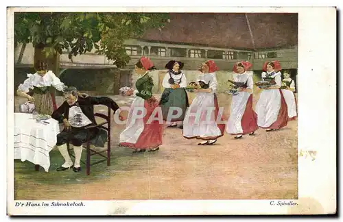 Cartes postales D&#39r Hans im Schnokeloch Folklore Costume