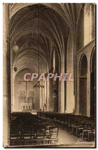 Ansichtskarte AK Solesmes L&#39interieur de Eglise abbatiale