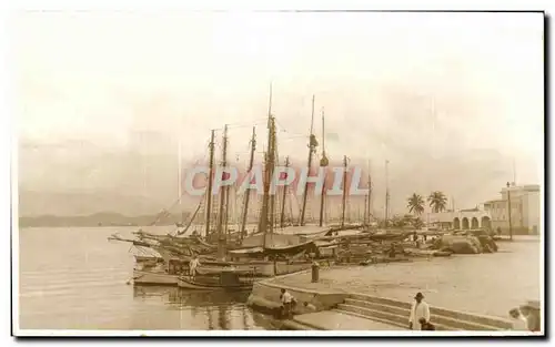 CARTE PHOTO Bateaux sous les Tropiques