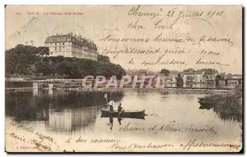 Cartes postales Sable Le Chateau et la Sarthe