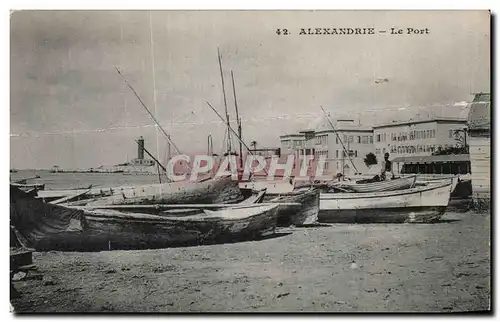 Cartes postales Alexandrie Le Port Egypt Egypte
