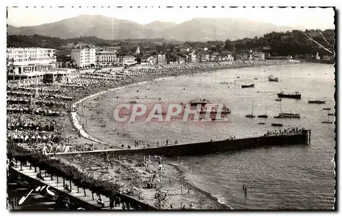 Cartes postales St Jean de Luz La plage La Rhune