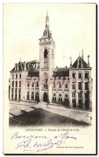 Cartes postales Angouleme Facade de l&#39Hotel de Ville