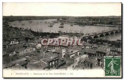 Cartes postales Bordeaux Panorama de la Tour Saint Michel