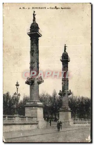 Cartes postales Bordeaux Colonnes Rostrales