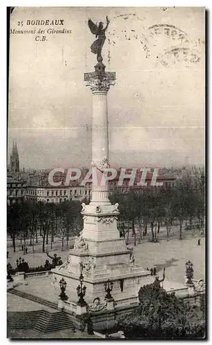 Cartes postales Bordeaux Monument des Girondins