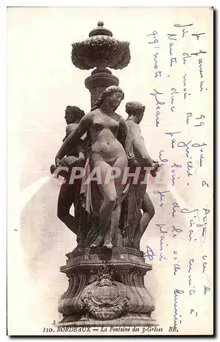 Cartes postales Bordeaux La Fontaine des Graces