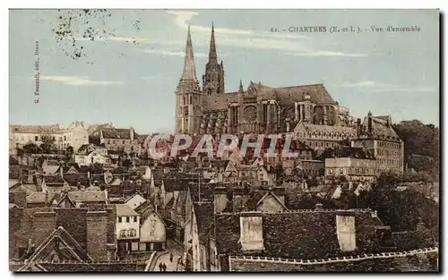 Cartes postales Chartres Vue d&#39ensemble