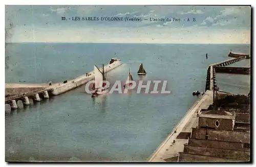 Cartes postales Les Sables D&#39Olonne L&#39entree du Port