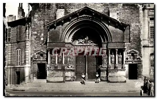 Ansichtskarte AK Arles Portail de I&#39Eglise St Trophime