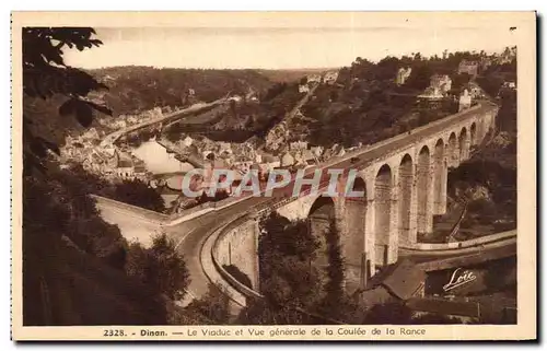 Ansichtskarte AK Dinan Le Viaduc et Vue generale de la Coulee de la Rance