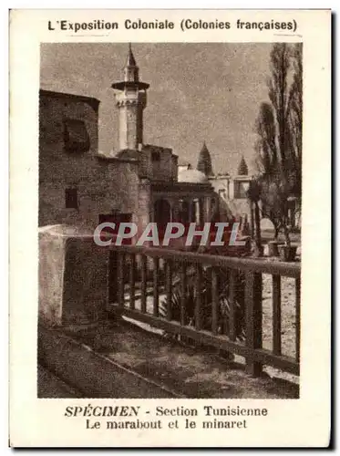 Image La Vache qui rit L&#39Exposition Coloniale Specimen Section Tunisienne Le marabout et le minar