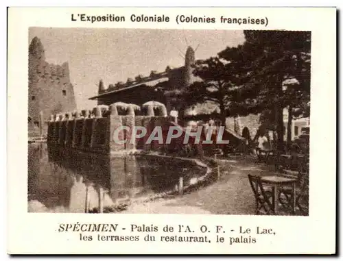 Image La Vache qui rit L&#39Exposition Coloniale Specimen Palais de les terrasses du restaurant le p