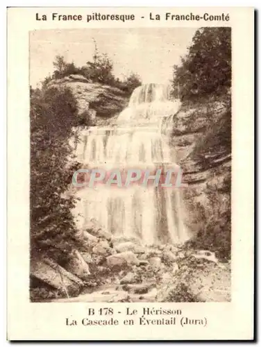 Image La Vache qui rit La France Pittoresque la Franche Comte Le Herisson La Cascade en Eventail