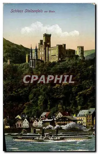 Cartes postales Schloss Stolzenfels am Rhein